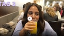 Sara Sievert with orange juice