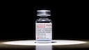Vial of Moderna vaccine