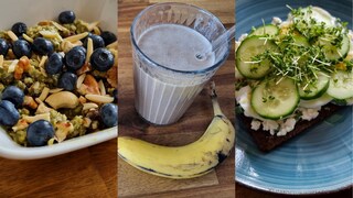 Healthy Breakfast Recipes: Overnight Matcha Protein Oats, "Snickers" Smoothie, and "Pumper" Nickel