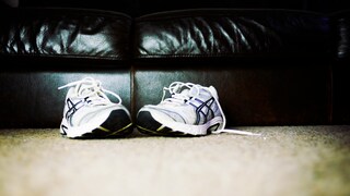 Running Shoes Over Couch
