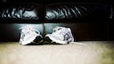 Running Shoes Over Couch