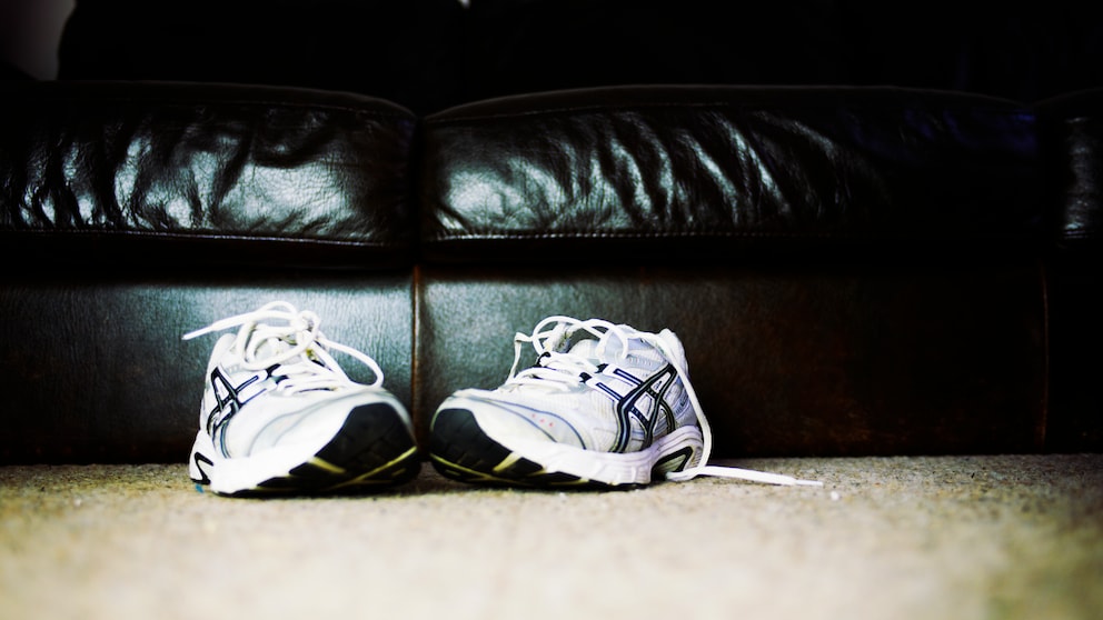 Running Shoes Over Couch
