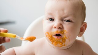 Baby Eats Carrot Puree