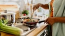 Woman Cooks a Protein-Rich Meal
