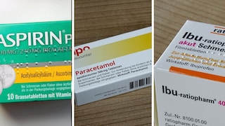 Aspirin, paracetamol and ibuprofen