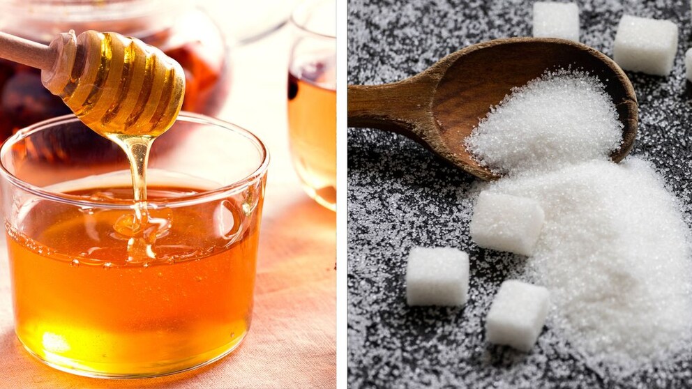 Honey and sugar