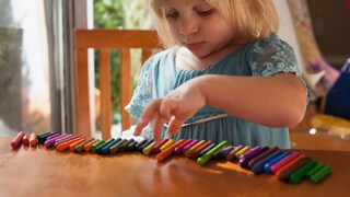 Child who suffers from Asperger's