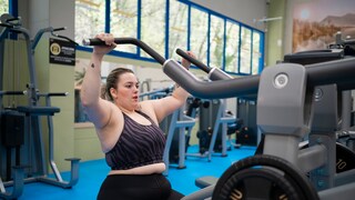 Fitness is important for your health: Woman in the gym