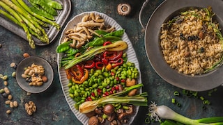 The portfolio diet focuses primarily on plant-based foods