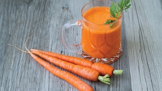 Healthy carrot juice