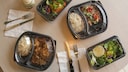 Plastic packaging for take-away