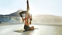 Acroyoga pose "Shoulderstand on Feet"