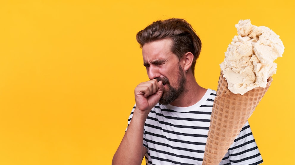 Coughing While Eating Ice Cream