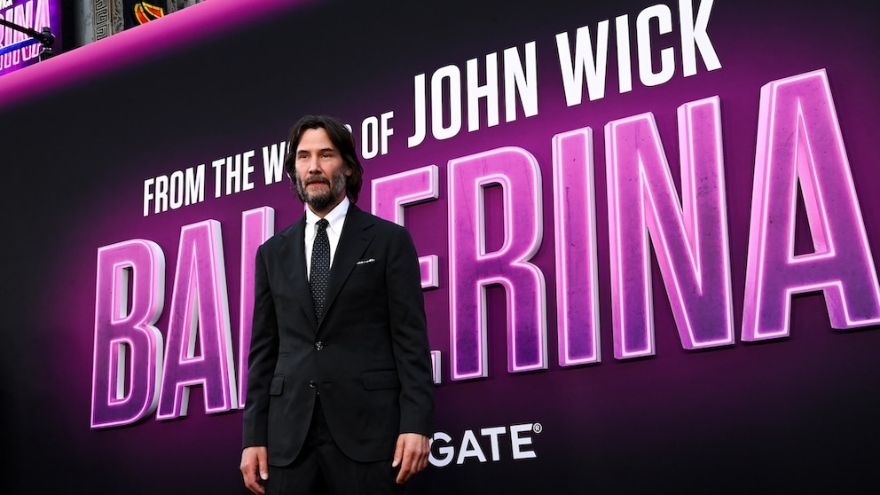 Keanu Reeves at the Premiere of "From the World of John Wick: Ballerina"