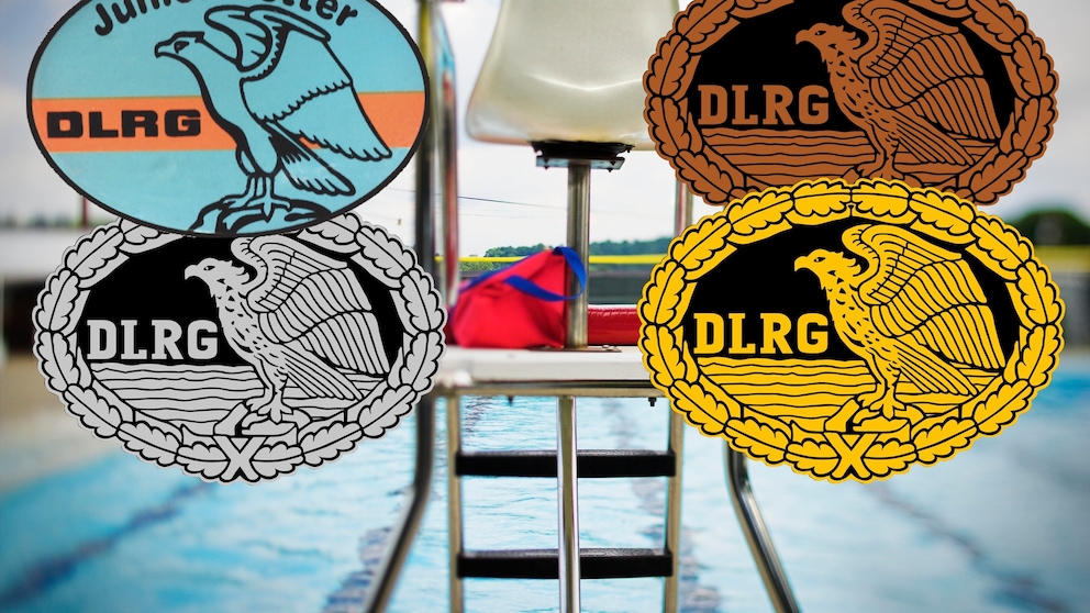 German Lifeguard Certification Badges