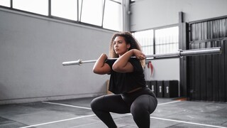 Front squats are a popular strength exercise.