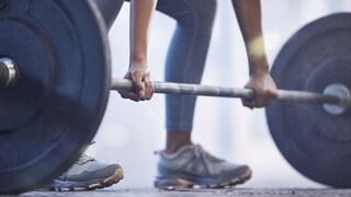When performing strength exercises while standing, it's important to maintain a stable foot position.