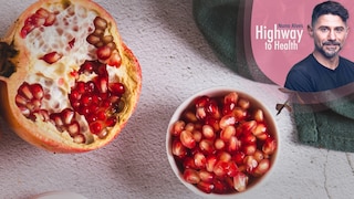 Urolithin A is not found directly in pomegranates, but the ellagic acid contained in the fruit is a source for the formation of this compound.