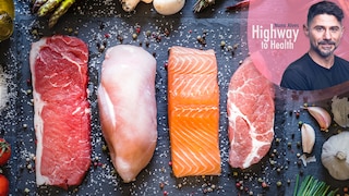 Creatine is primarily found in meat and fish.