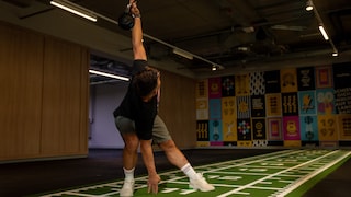 The kettlebell windmill is a full-body exercise.