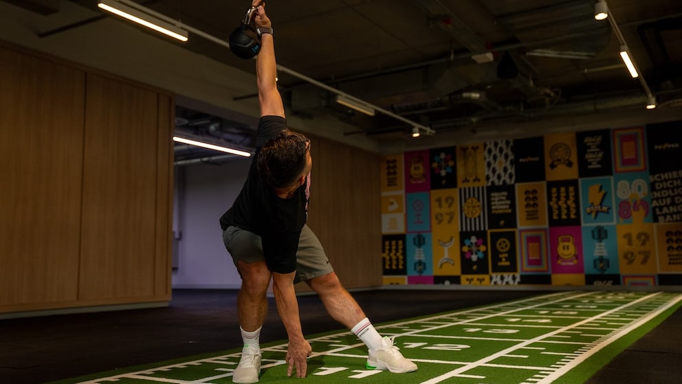 The kettlebell windmill is a full-body exercise.