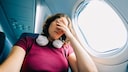 woman hits airplane