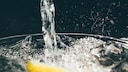A glass of water