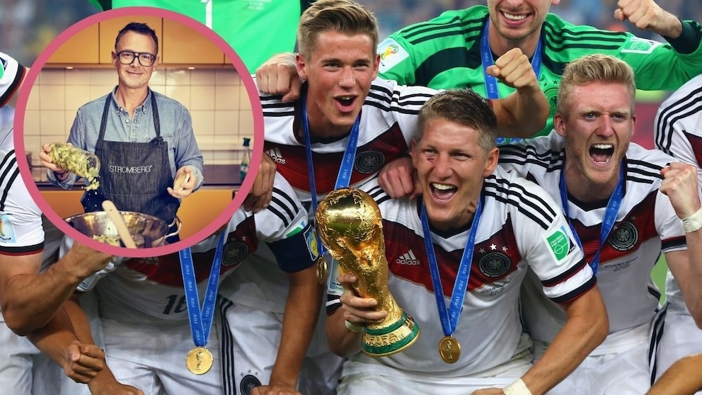Chef Holger Stromberg; Bastian Schweinsteiger, André Schürrle, and others.
