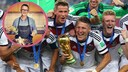 Chef Holger Stromberg; Bastian Schweinsteiger, André Schürrle, and others.