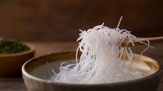 Glass noodles are considered a light pasta alternative. Is that true?