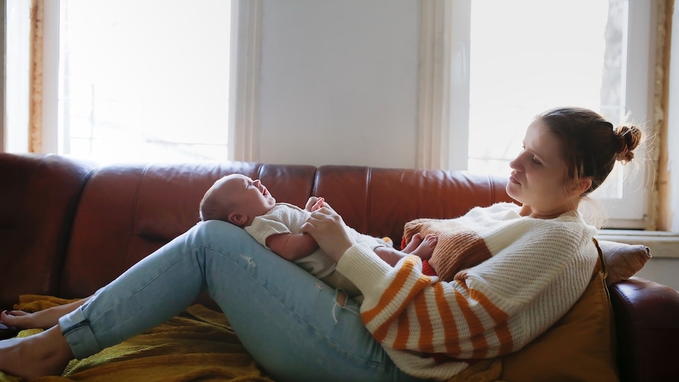 Postpartum depression is the more severe form of the baby blues.