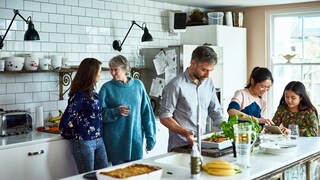 Interior designer offers tips on how to properly set up an open-plan kitchen.