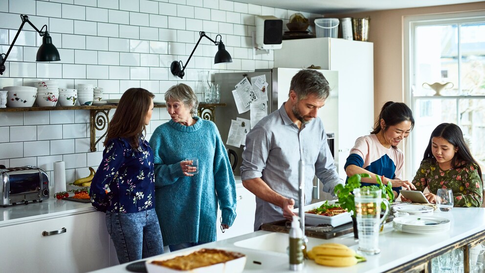 Interior designer offers tips on how to properly set up an open-plan kitchen.
