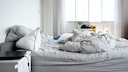 Unmade Bed in the Bedroom