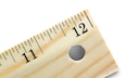 Ruler with hole