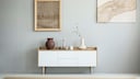 Attractively decorated sideboard