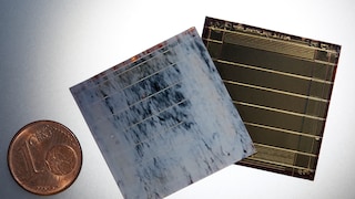 Colorful Solar Panels: Close-Up of Solar Cells in Marble Design