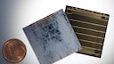 Colorful Solar Panels: Close-Up of Solar Cells in Marble Design