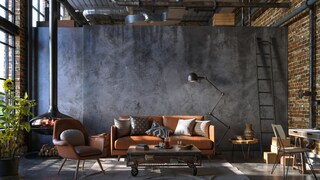 Industrial-Style Living Room
