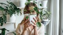 Woman with Houseplant