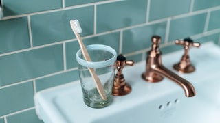 You shouldn't leave your toothbrush lying around in the bathroom.