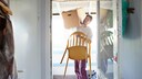 Man with Furniture During Move