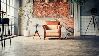 Living Room with Unfinished Wall