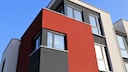 Building Facade with Various Paint Colors