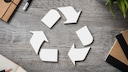 Recycling Symbol on Tabletop