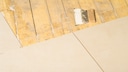 When tiling over wood, it's important to use a flexible adhesive.