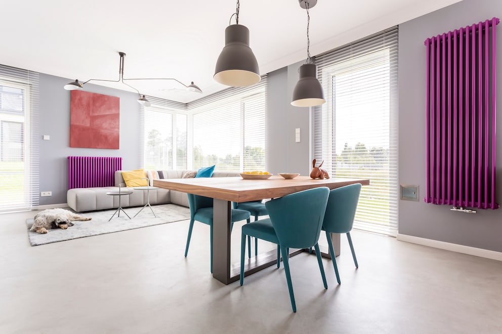 Red Paint Radiator Painting Radiators: How to Implement the Interior Trend