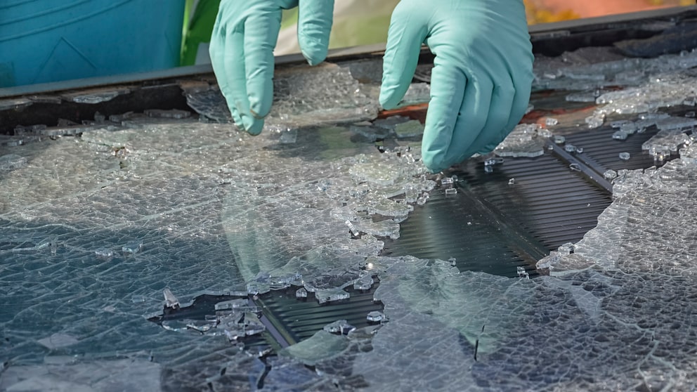 Hail Damages Solar Panels