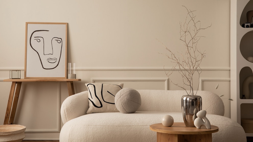 Chrome Vase in Bright Interior