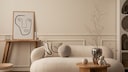 Chrome Vase in Bright Interior